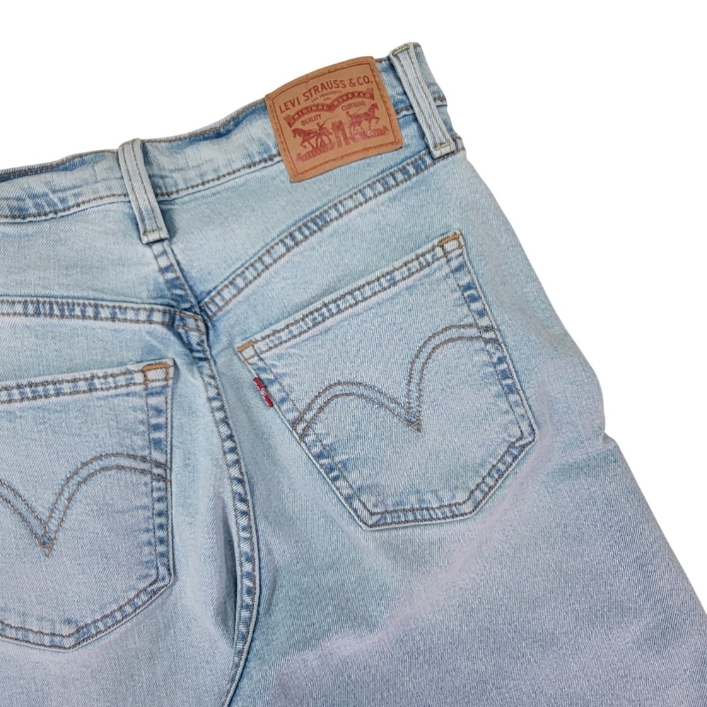 Levi's Ribcage Bell Jeans Women 28x30.5 Blue Good High Rise Flare Denim - Picture 5 of 9